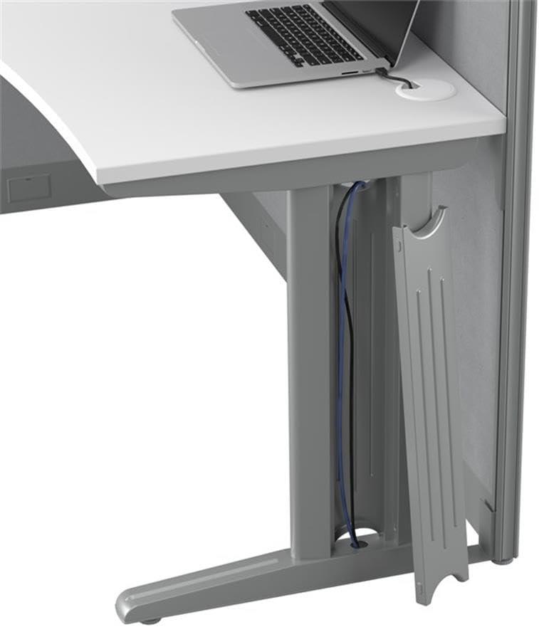 Bush Business Furniture Office in an Hour 2 Person L Shaped Cubicle Desks with Storage, Drawers, and Organizers