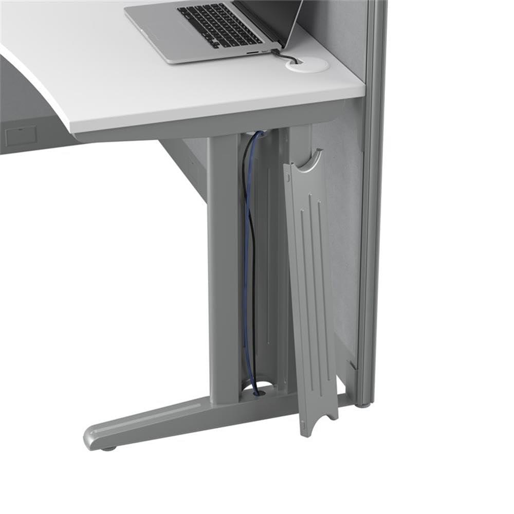 Bush Business Furniture Office in an Hour 65W L Shaped Cubicle Desk with Storage, Drawers, and Organizers