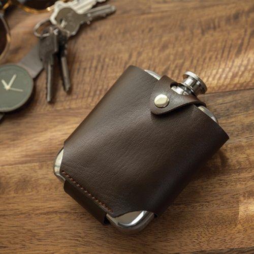Viski Admiral Stainless Steel Flask and Traveling Case
