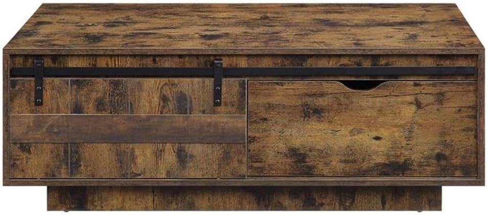 Acme Furniture Bellarosa Coffee Table Rustic Oak Finish