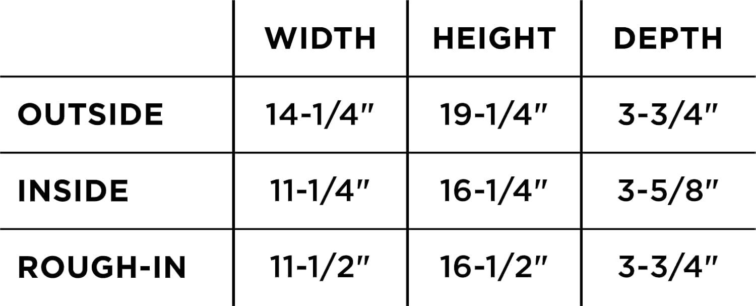 EZ NICHES New Ready for Tile Recessed Bathroom Shower Shampoo Shelf Niche (11" X 16" Medium Rectangular)