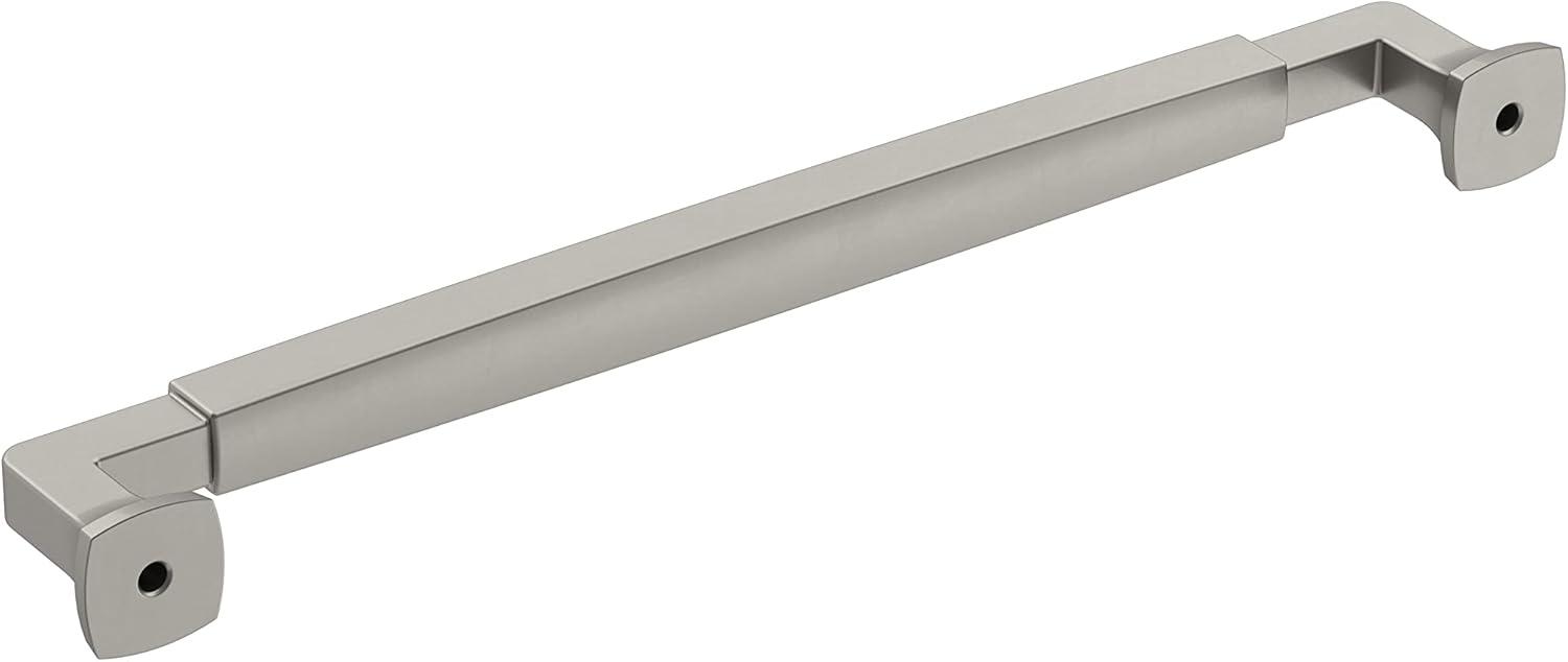 Amerock Stature 8-13/16 inch (224mm) Center-to-Center Satin Nickel Cabinet Pull