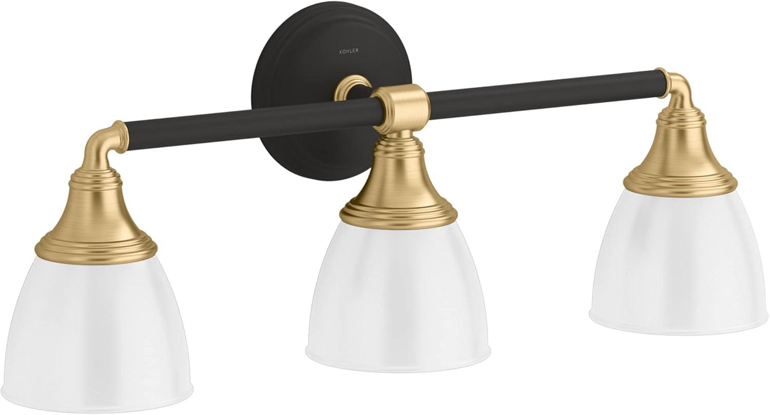 Devonshire 3 Light Indoor Bathroom Vanity Light Fixture, Position Facing Up or Down, UL Listed