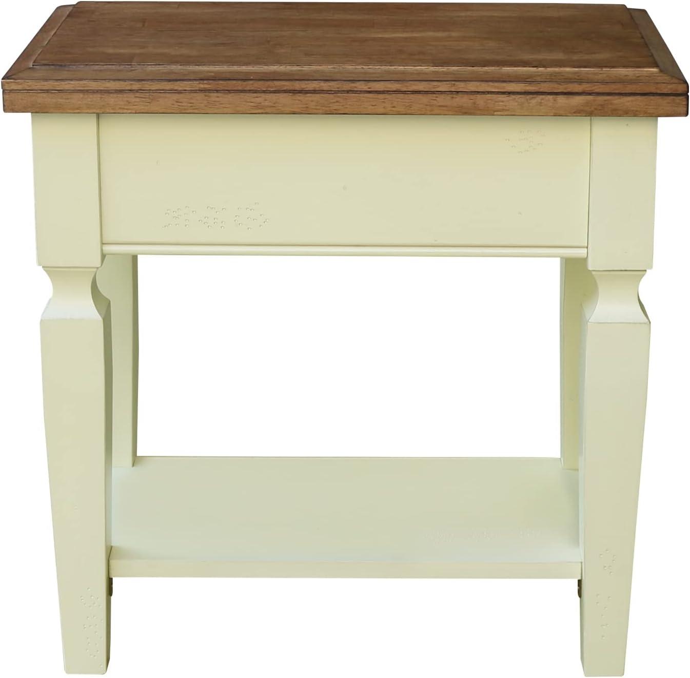 International Concepts Vista Solid Wood Side Table