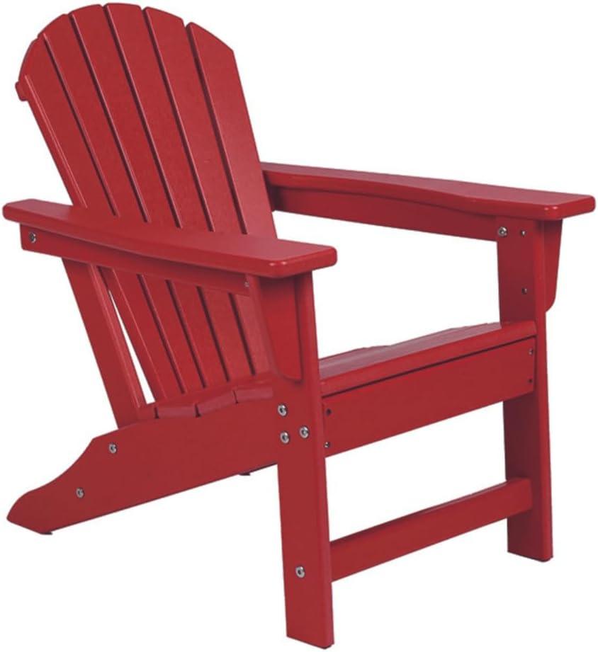 Ruby Red Plastic Child Adirondack Armchair