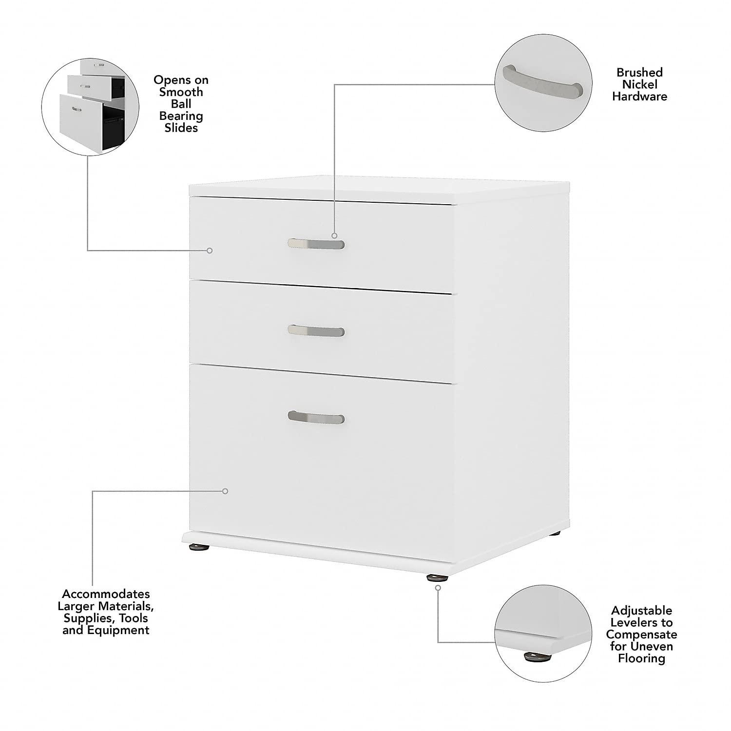 Universal Storage 28.35'' Wide 3 - Drawer Storage Cabinet