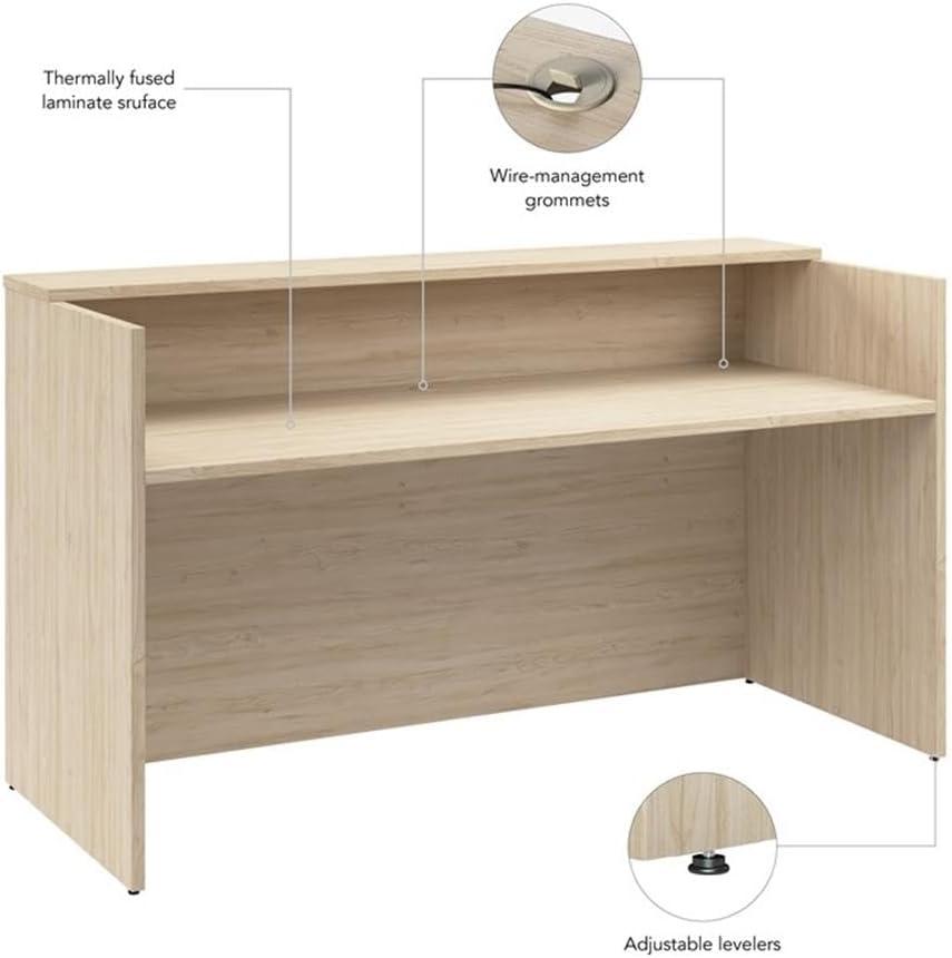 Bush Business Furniture Bush Business Furniture Arrive 72W x 30D Reception Desk with Shelf