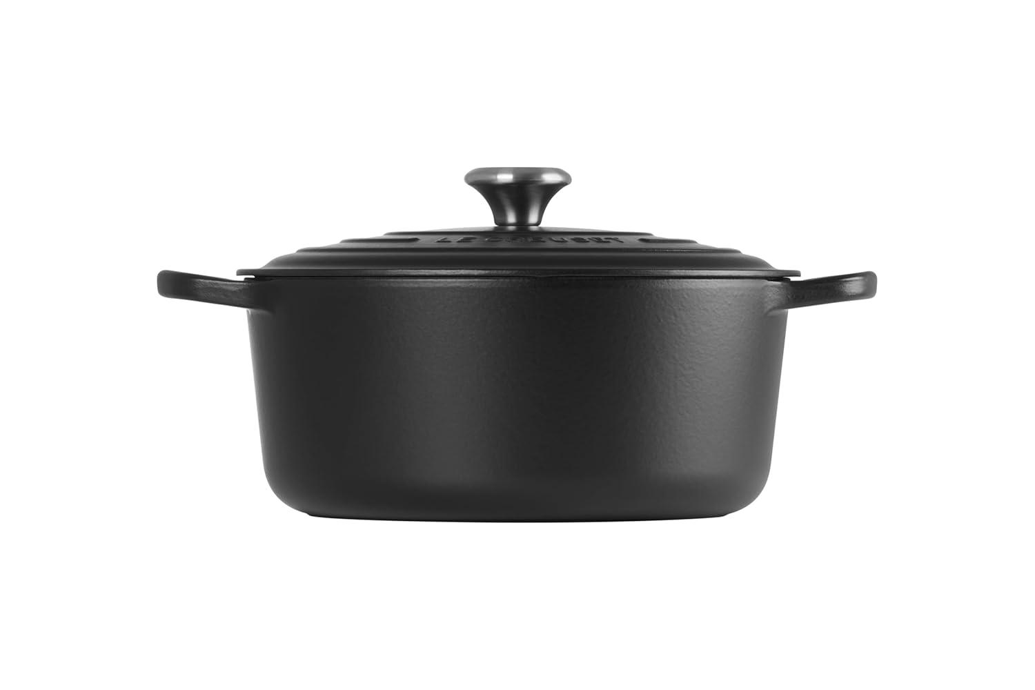 Le Creuset ® Signature 7.25-Qt. Licorice Black Enameled Cast Iron Dutch Oven