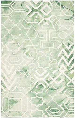 Dip Dye DDY678 Hand Tufted Area Rug - Green/Ivory - 6'x9' - Safavieh.