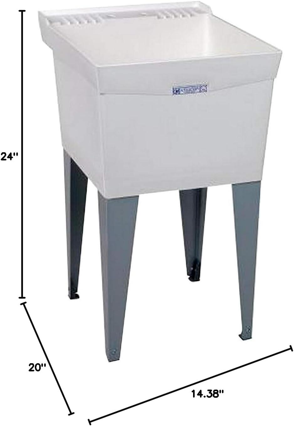 Utilatub 20" x 24" Free Standing Laundry Sink