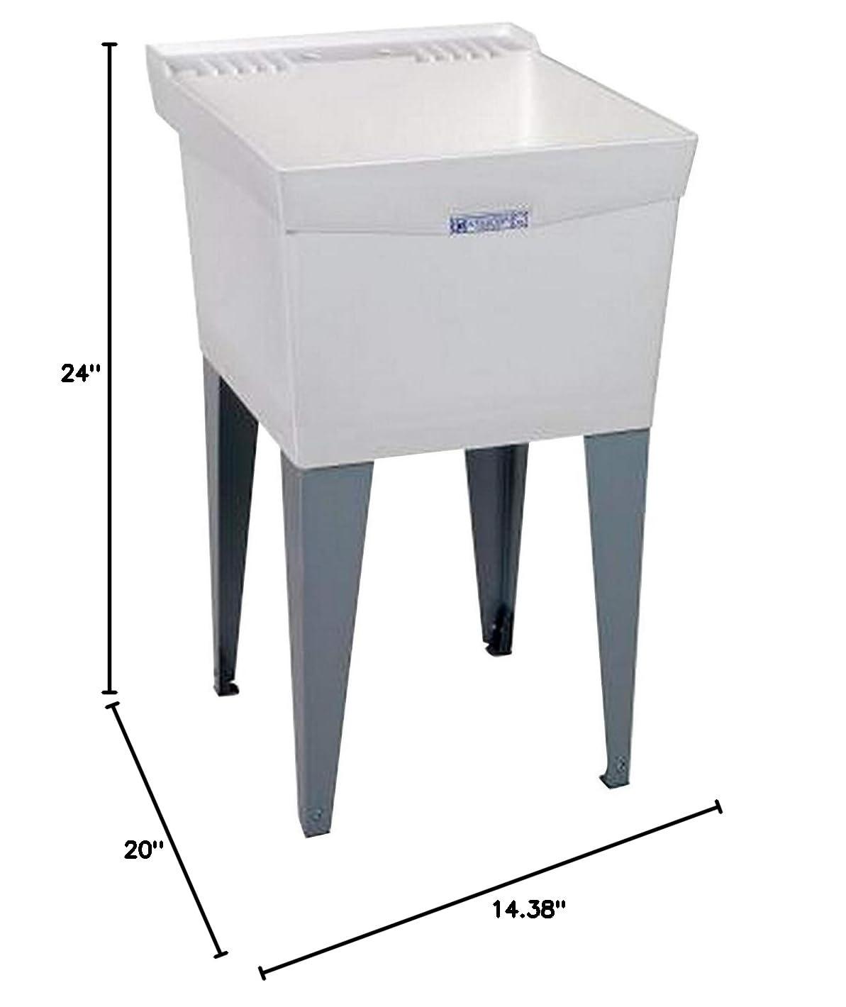 Utilatub 20" x 24" Free Standing Laundry Sink