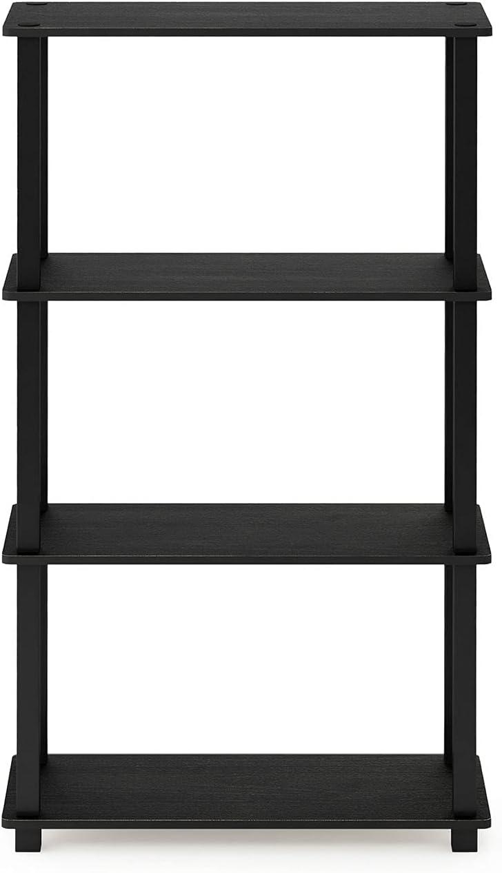 Americano Black 4-Tier Multipurpose Wooden Shelf Display