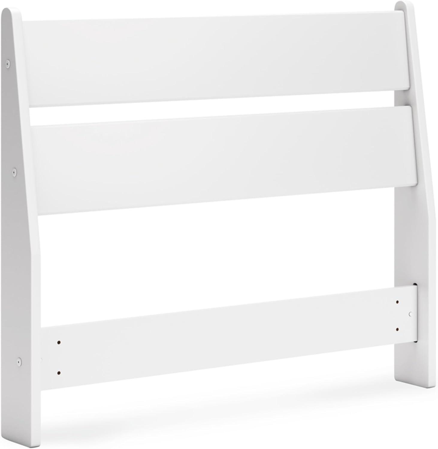 Signature Design by Ashley Socalle Twin Panel Headboard in Matte White Finish