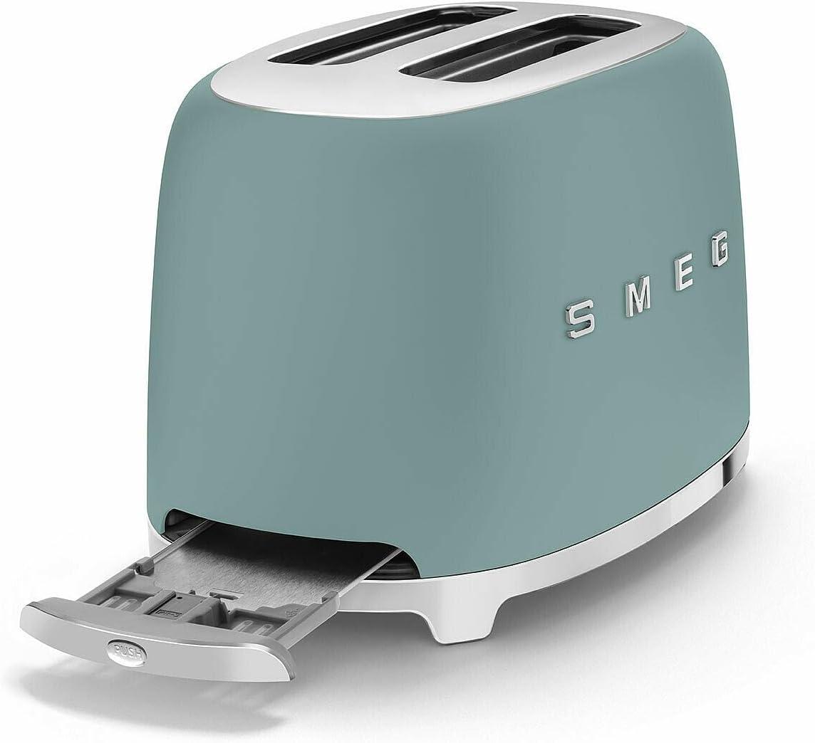 SMEG Matte Jade Green 2-Slice Retro Toaster