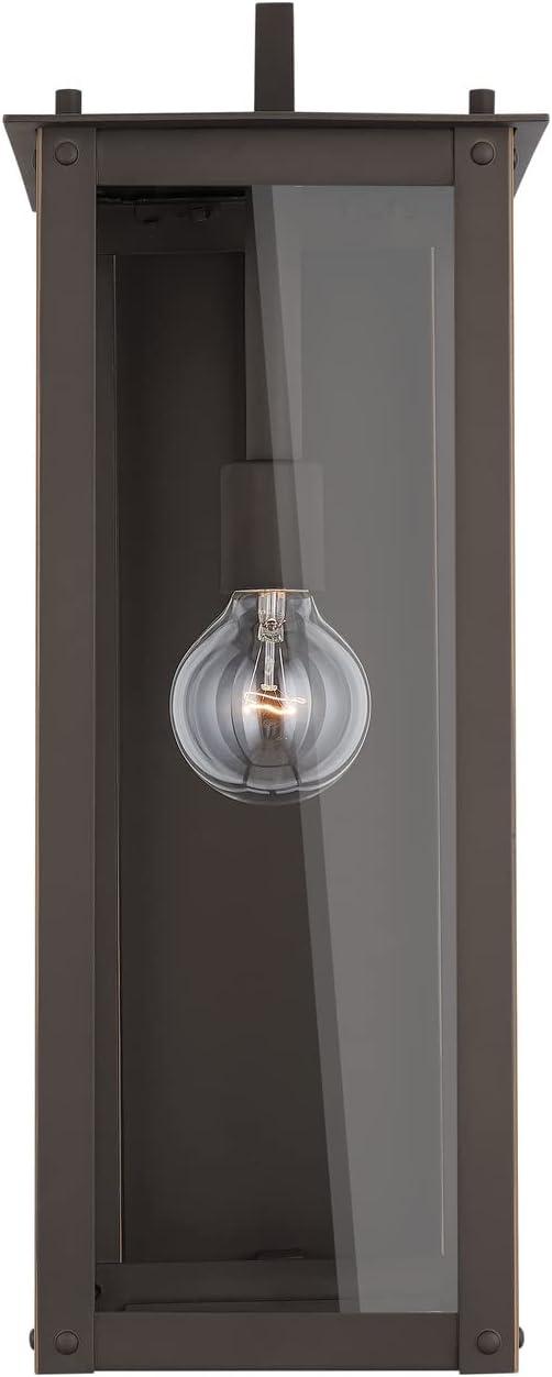 Capital Lighting 934612OZ Hunt 1 Light Outdoor Wall Light, Oiled Bronze