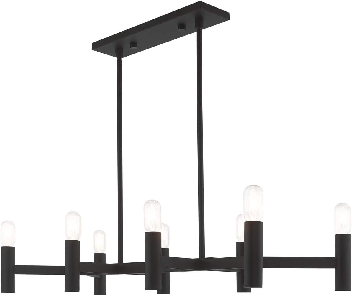 Livex Lighting Copenhagen 8 - Light Chandelier in  Black