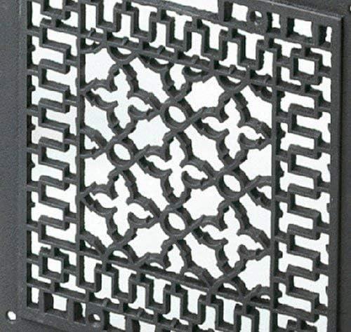 ACHLA Designs 14" Cast Iron Decorative Grill Fan Matte Black