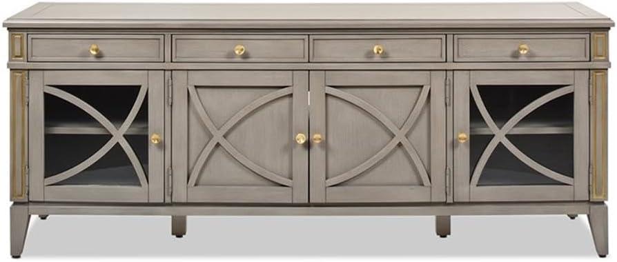 Jennifer Taylor Home Dauphin 71" TV Stand Display Console Table Grey Cashmere
