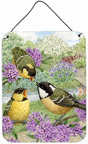 Caroline's Treasures Coal Birds by Sarah Adams Painting Print Plaque