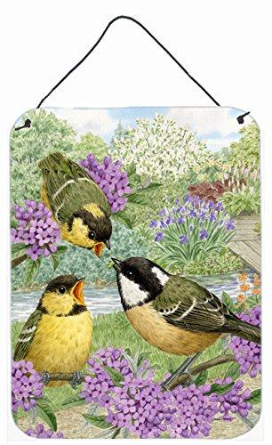 Caroline's Treasures Coal Birds by Sarah Adams Painting Print Plaque