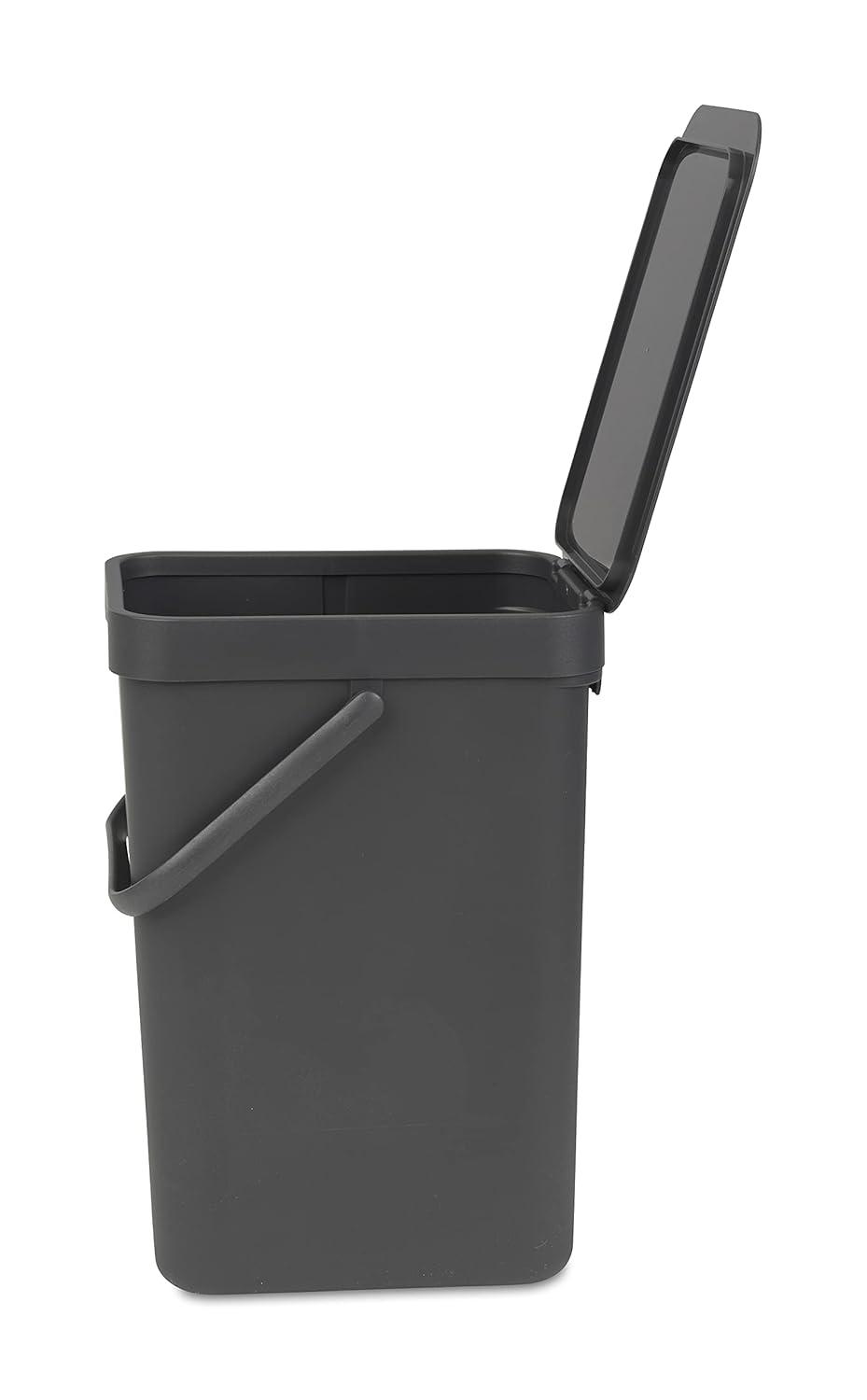 Brabantia Sort & Go Plastic Recycling Bin, 3.2 Gallon