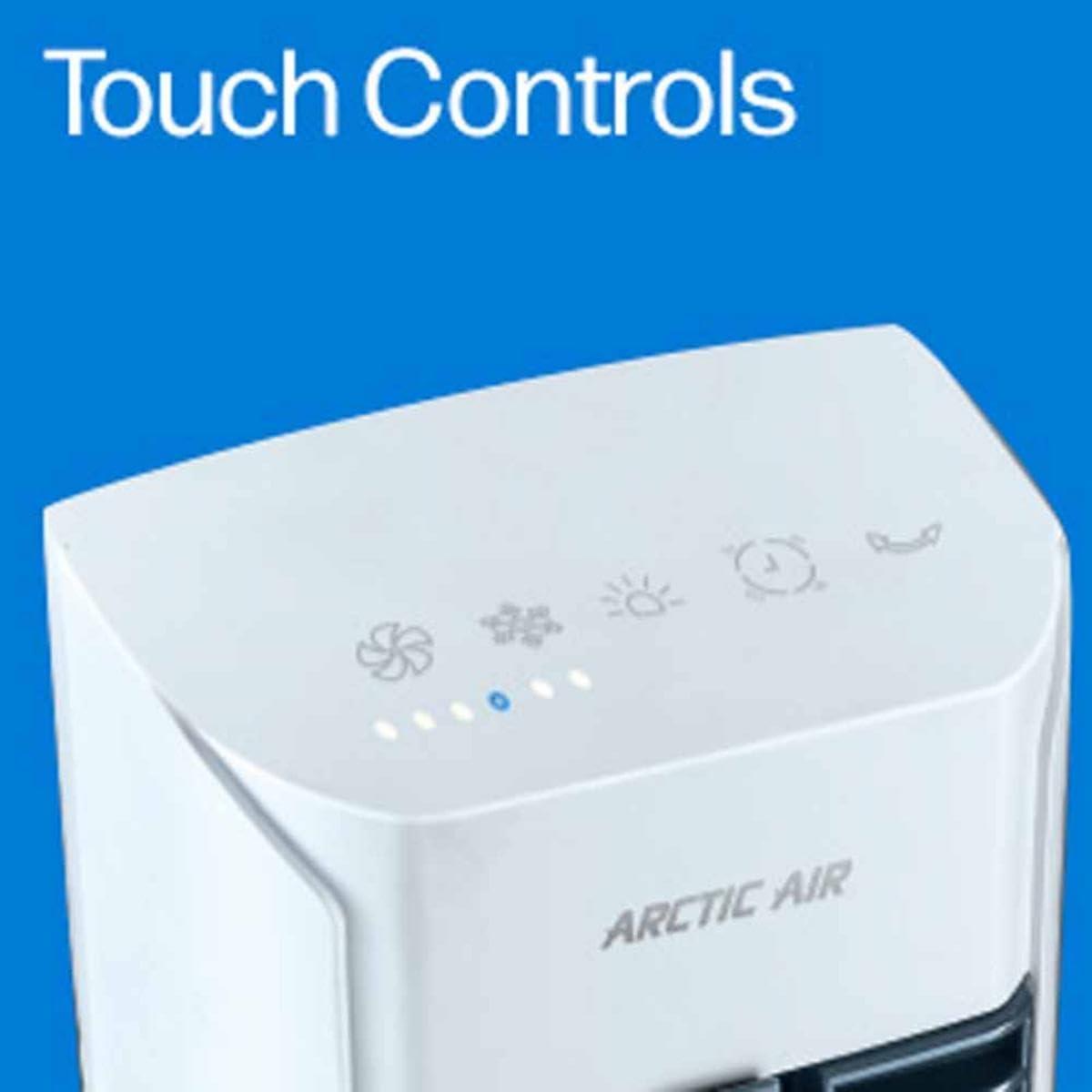 Arctic Air Tower +: Electric Portable Cooling Fan, Quiet Operation, 4 Speeds, Black, 103 CFM, No Assembly Required
