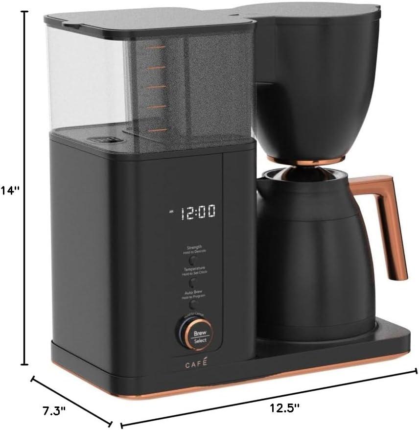 Café ™ Matte Black 10-Cup Drip Coffee Maker with Thermal Carafe