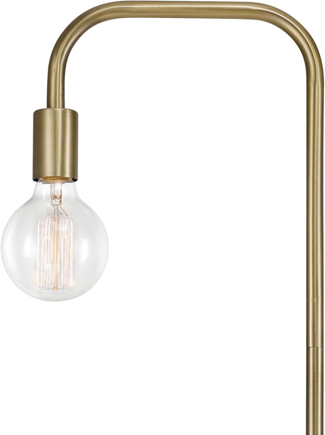 Edison Adjustable Matte Brass 70" Floor Lamp