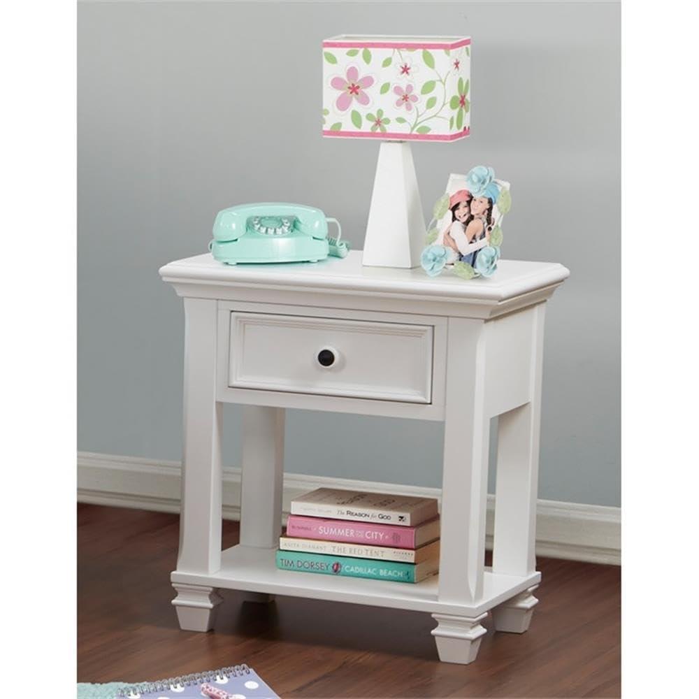 Baby Cache Glendale 1 Drawer Solid Wood Nightstand