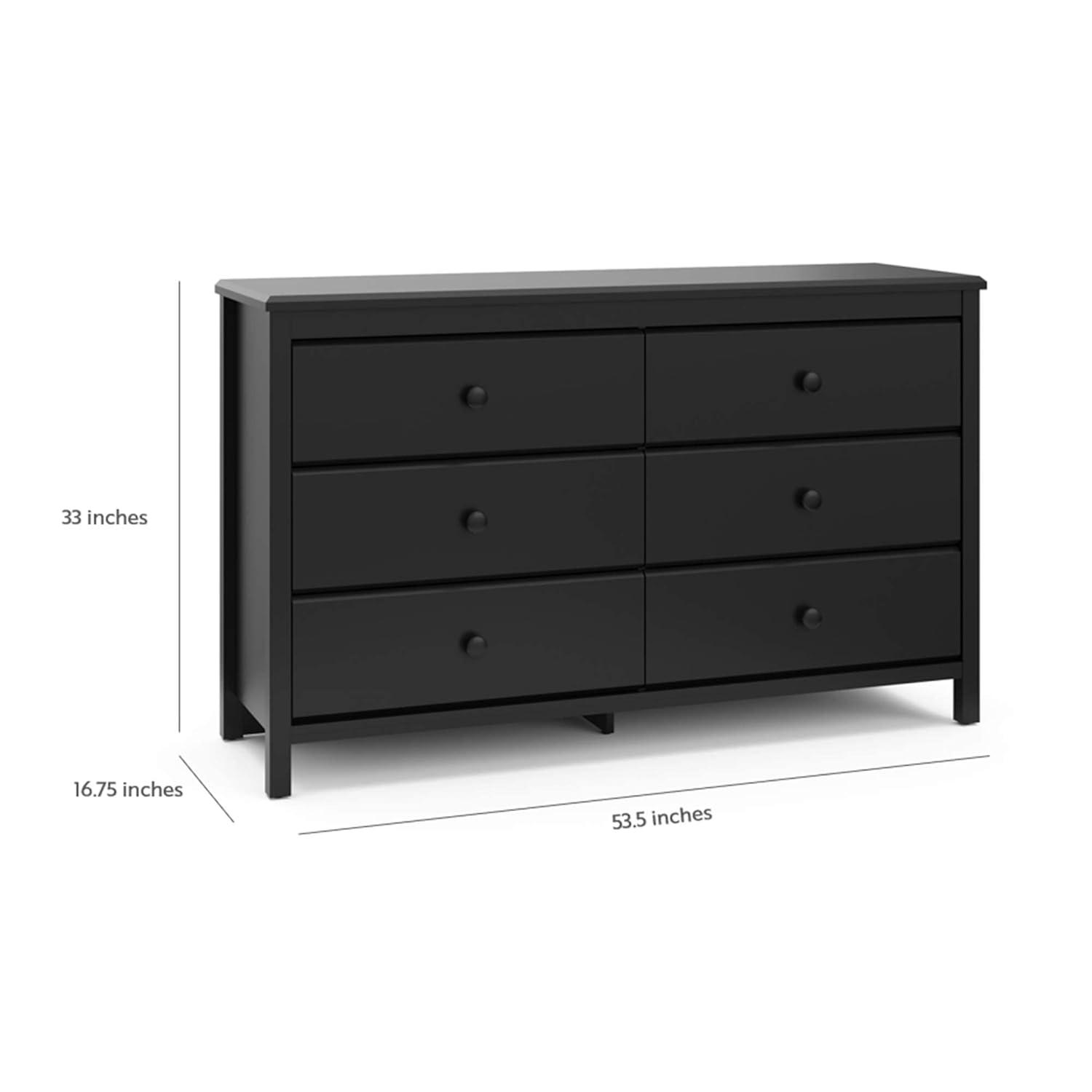 Storkcraft Alpine 6 Drawer Dresser with Interlocking Drawers