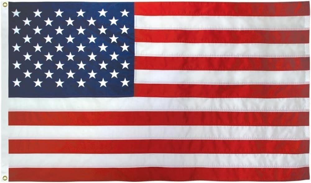 Heavyweight Nylon Patriotic U.S. Flag with Brass Grommets