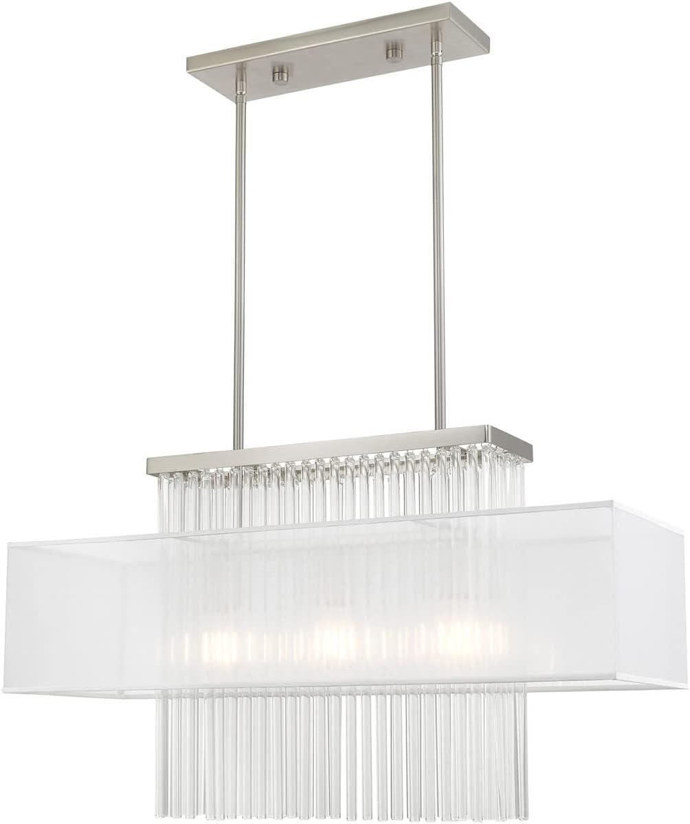 Livex Lighting Alexis 3 - Light Chandelier in  Brushed Nickel