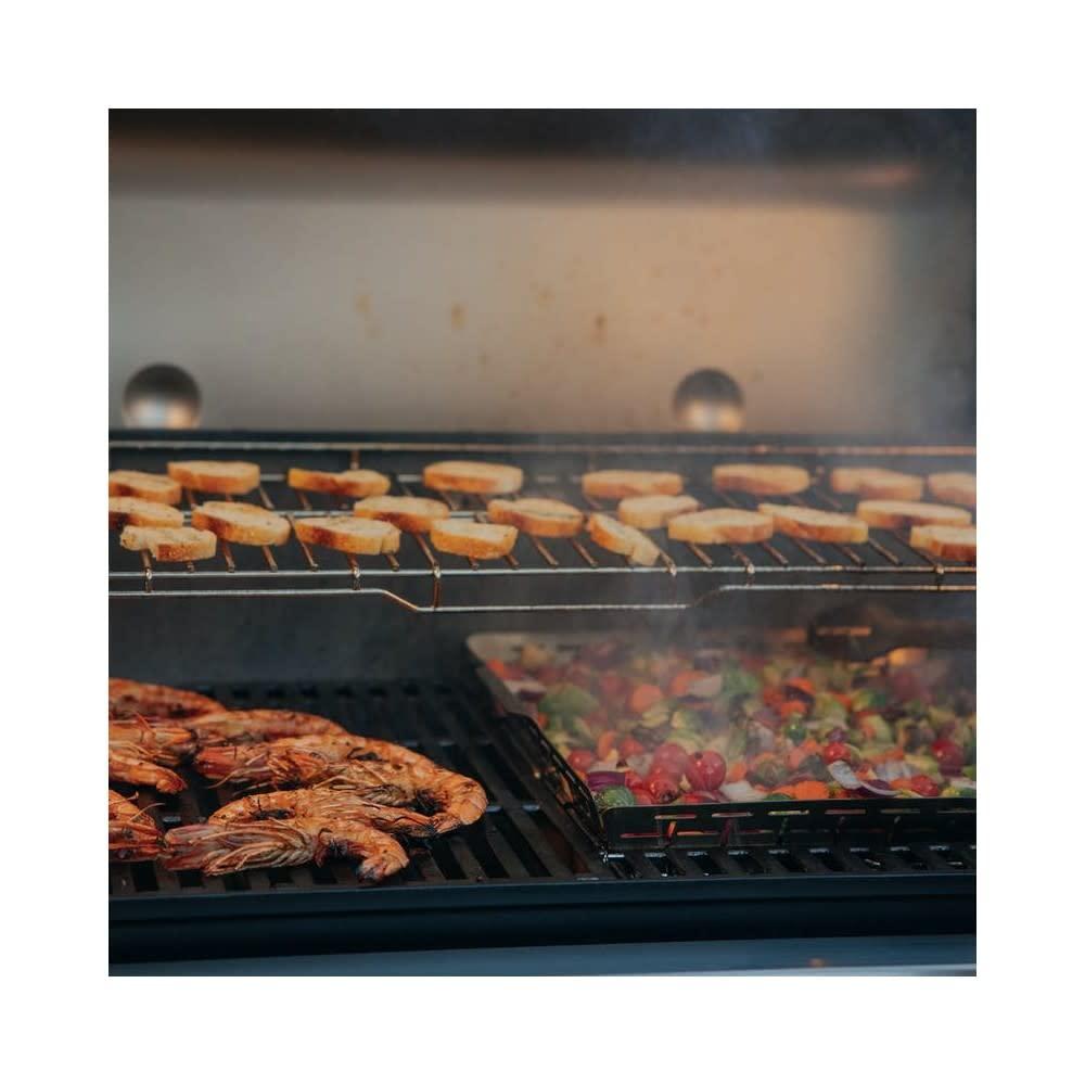 Weber Genesis SPX-435 4-Burner Propane Smart Gas Grill in Stainless Steel with Side Burner
