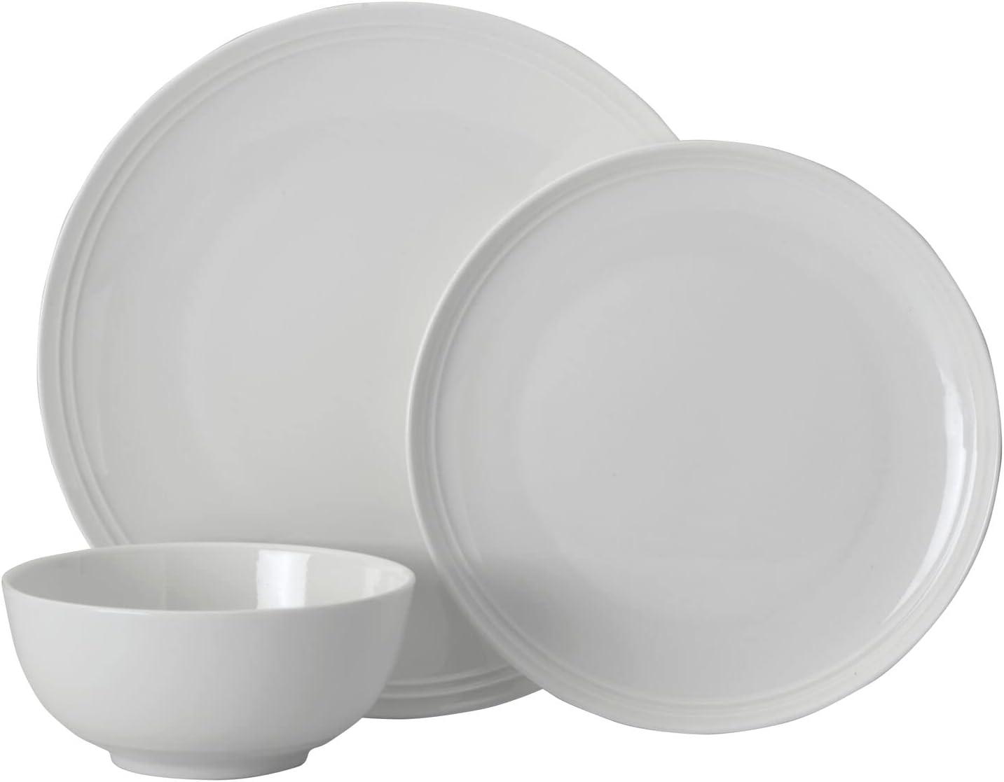 Mikasa Kyler 12-Piece Bone China Dinnerware Set, Service for 4