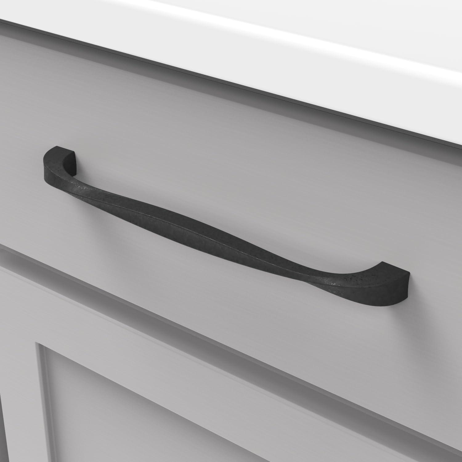 Twist Collection Black Iron 9.5" Bar Cabinet Pulls