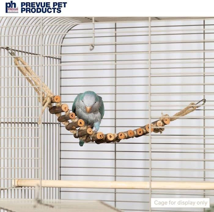 Prevue Pet Products Handmade Natural Wood Rope Ladder Bird Toy