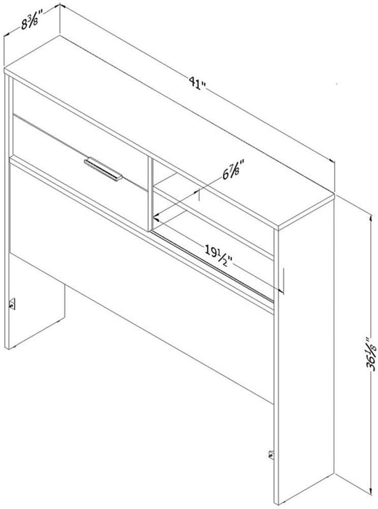 Fynn Twin Bookcase Headboard