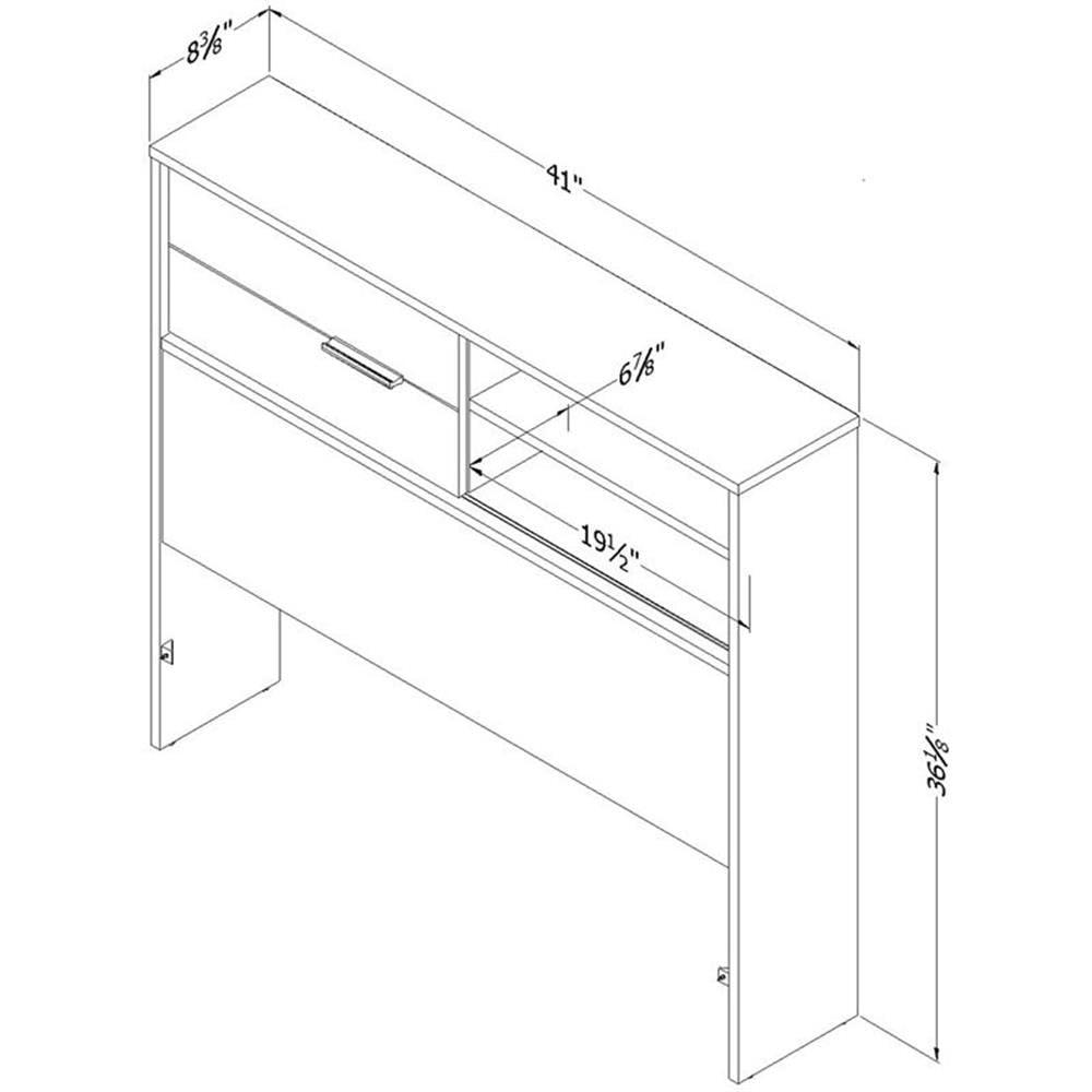 Fynn Twin Bookcase Headboard