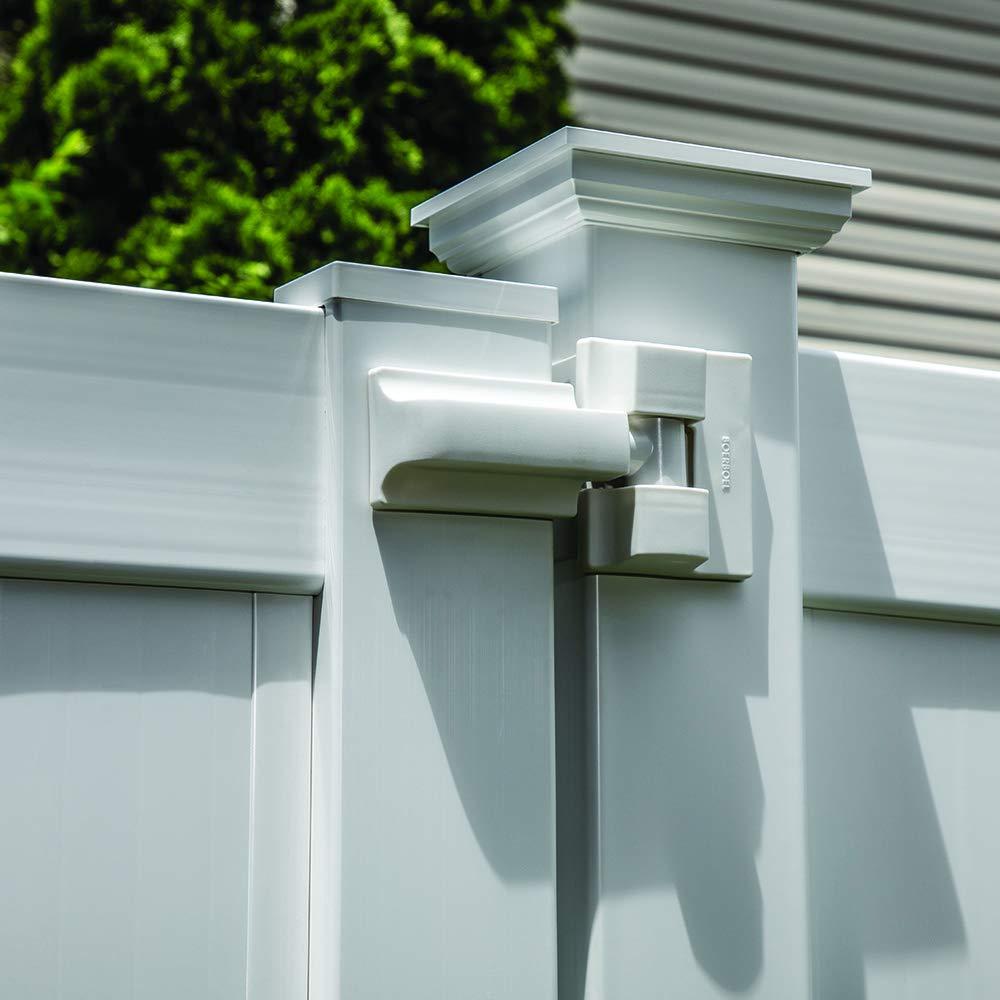 Barrette Outdoor Living Heavy-Duty Modern Wrap Hinge Stainless Steel (Set of 2)