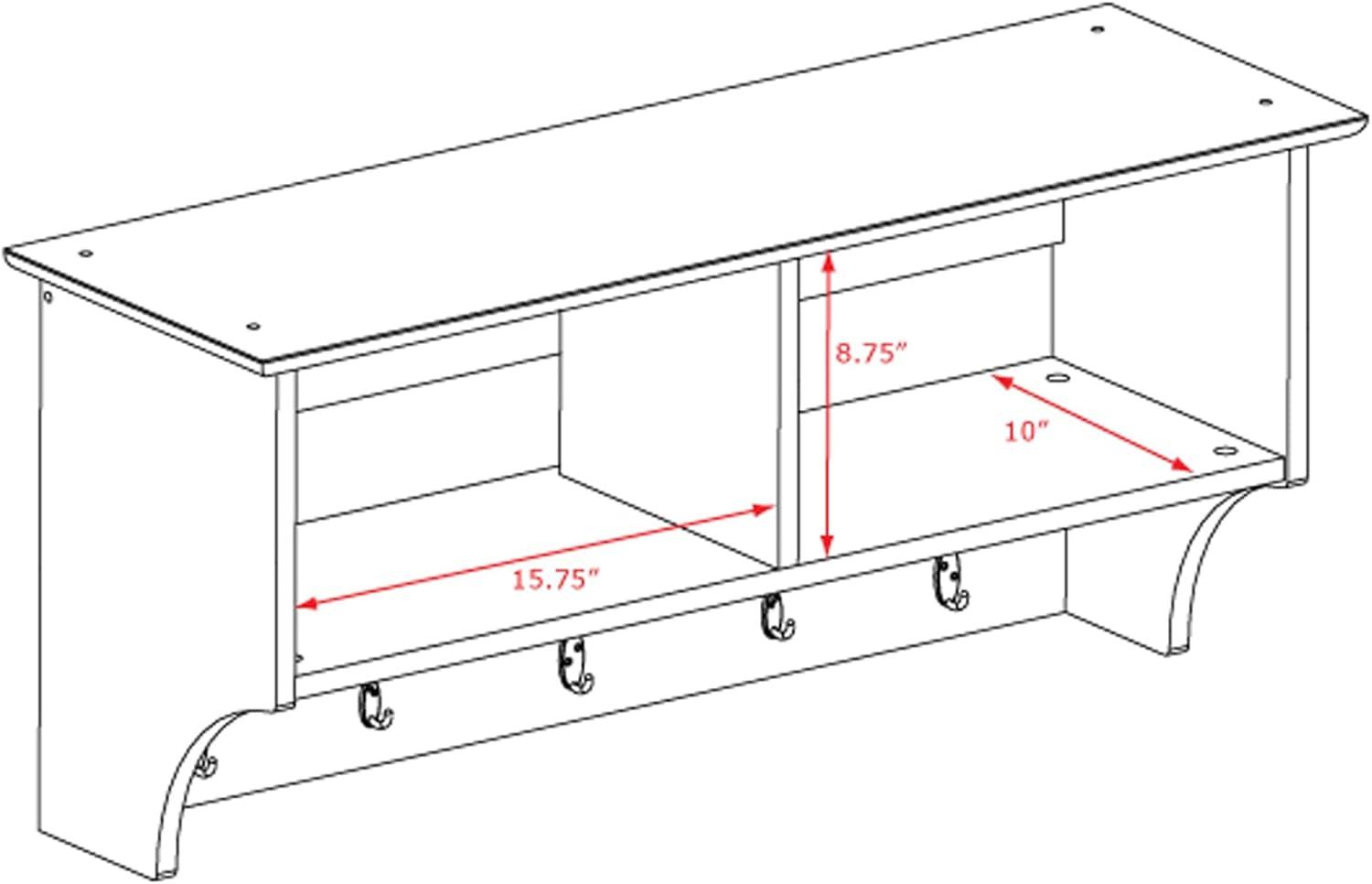 Douglas 36" Hanging Entryway Shelf - Prepac