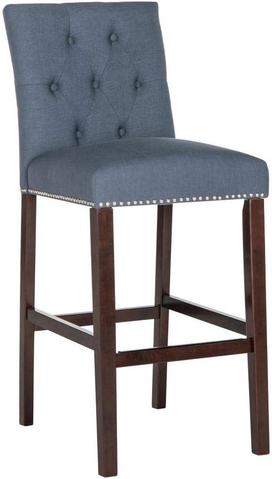 Norah Bar Stool (Set of 2) - FOX6210 - Navy - Safavieh Couture