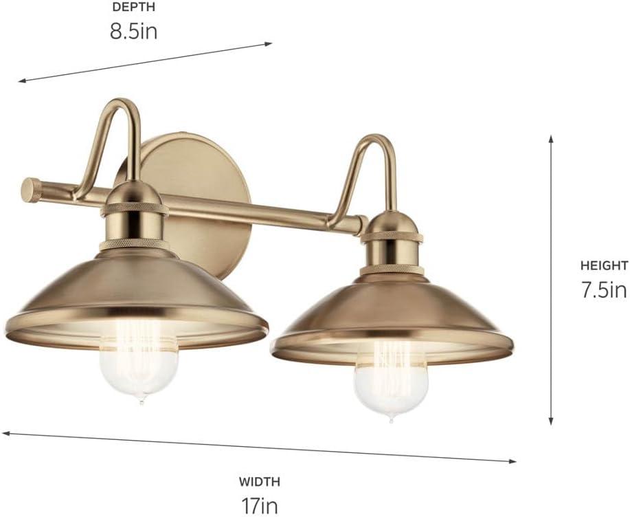 Clyde 7.25 inch 2 Light Vanity Light in Olde Bronze®