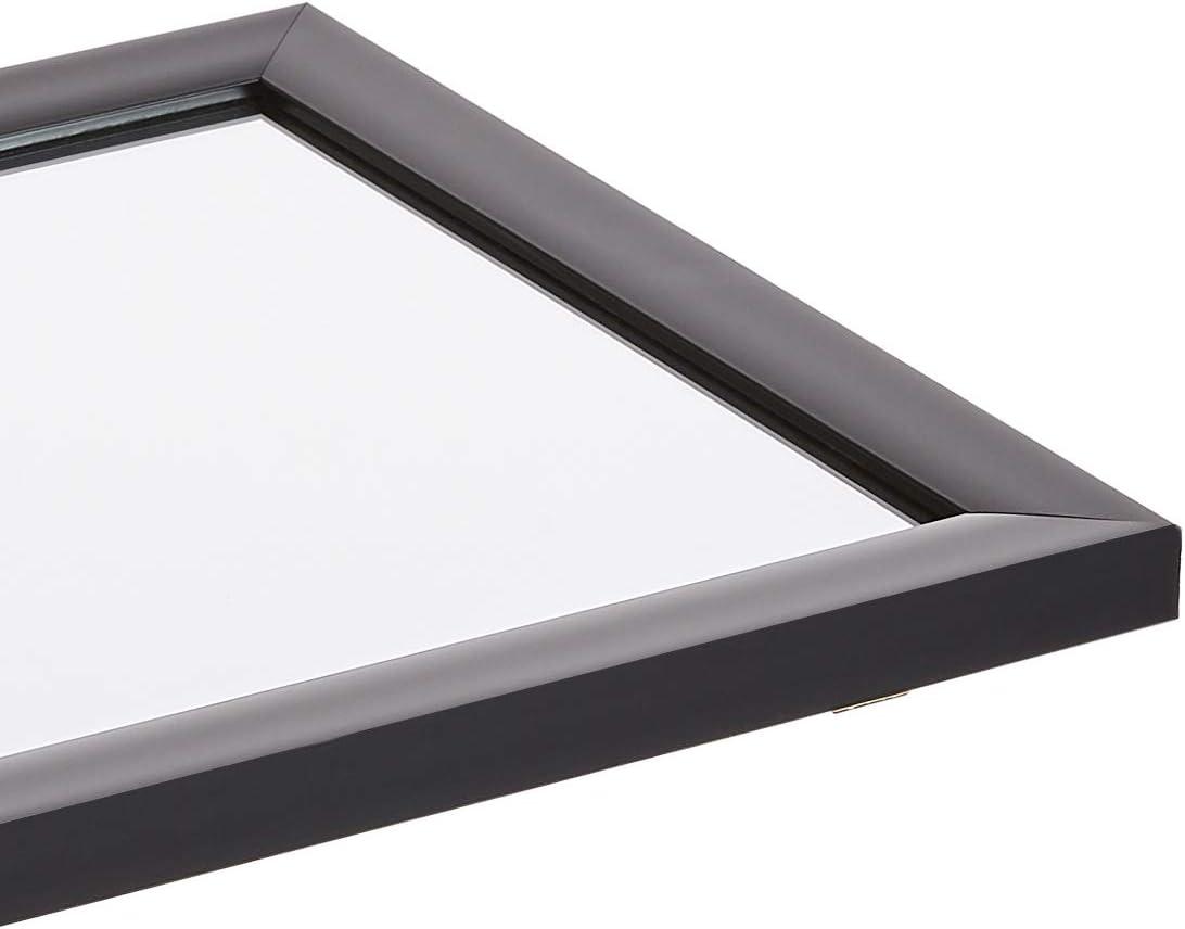 Black Rectangular Polystyrene Wall Mirror 16" x 20"