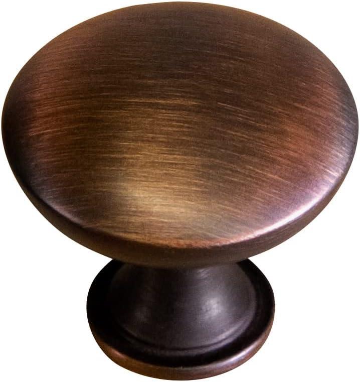 Design House 564583 1.25-inch Mushroom Cabinet Knob, Bronze, 5-Pack