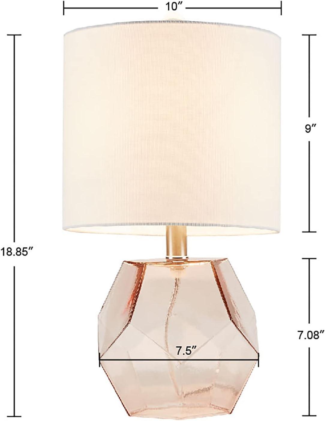 Bella Table Lamp (Includes LED Light Bulb) Pink: 510 Design, Modern Bedside Lighting with Drum Shade