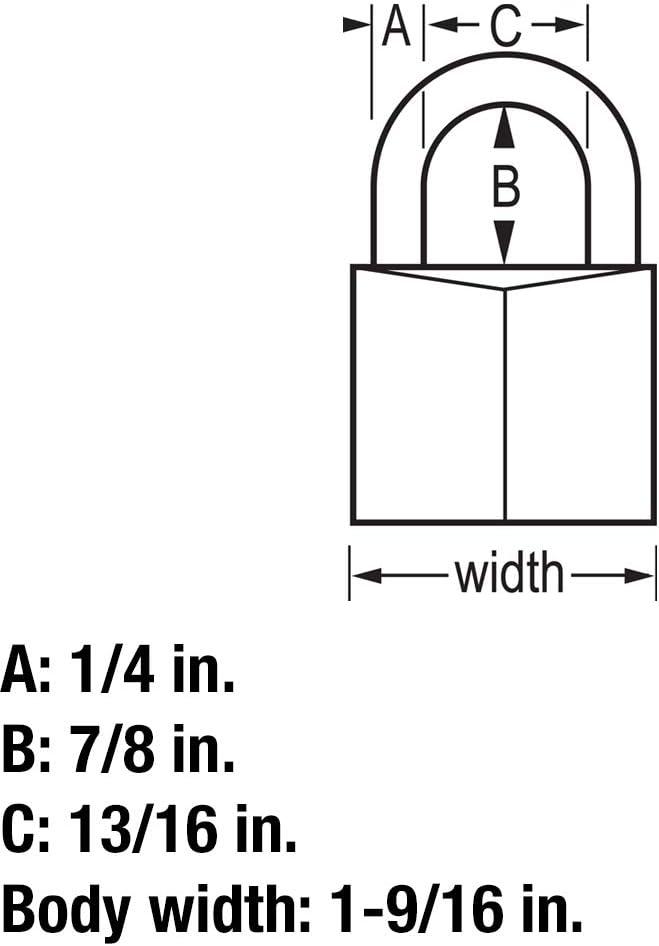 Master Lock 1-9/16" W Brass 4-Pin Cylinder Padlock 4 pk Keyed Alike