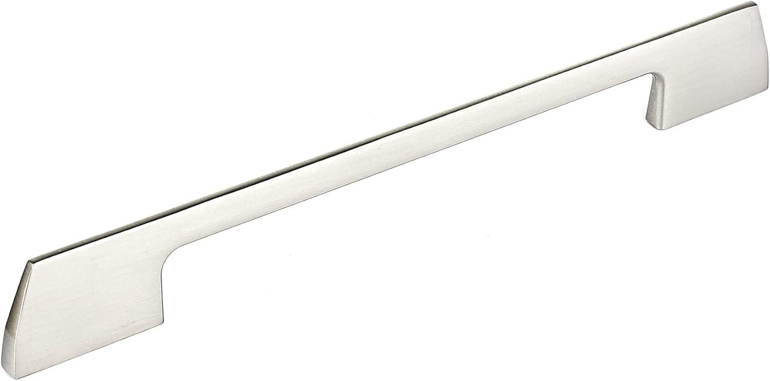 Brushed Nickel Modern Rectangular Cabinet Bar Pull Handle