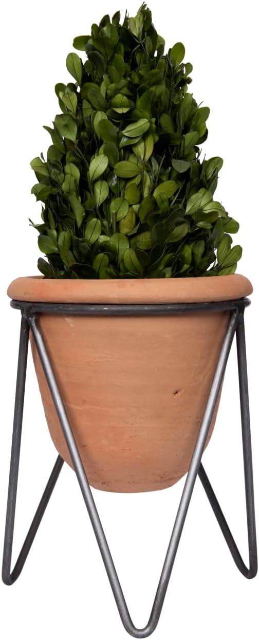 Terracotta Planter with Metal Stand