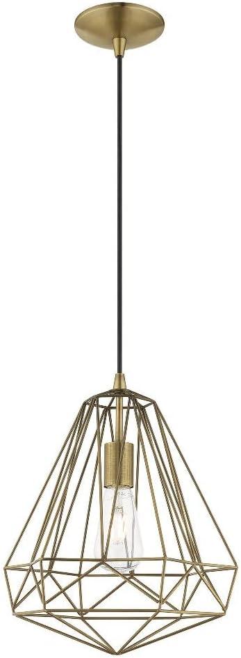 Livex Lighting Knox 1 - Light Pendant in  Antique Brass