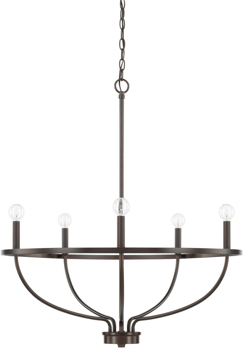 Capital Lighting Greyson 5-Light Aged Brass Chandelier